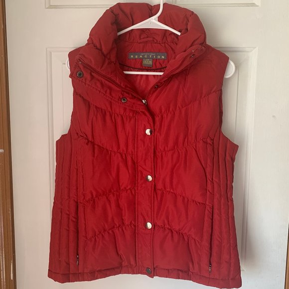 Kenneth Cole Reaction Jackets & Blazers - Kenneth Cole Reaction Red Puffer Vest- Size Large